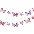 Talking Tables Tilly & Tigg Butterfly Bunting-3.5m, Purple and Pink Garland Decorations for Kids, Girls Birthday Supplies, Childrens Room Decor, Garden Party, Baby Shower, FAIRYTILLYBUNTING