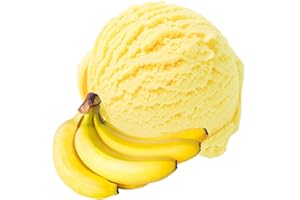 INDIGOS UG Sabor de vainilla plátano 1 kg de hielo en polvo para helados de cocina Polvo de hielo suave …