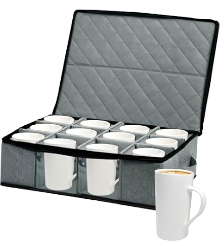 Sac De Rangement Vaisselle En Feutre - 8 Compartiments Pour Assiettes Jusqu'à 26 Cm, Idéal Cuisine Et Camping