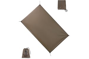 OneTigris Lona de suelo para tienda de campaña, impermeable, 2000 mm, con bolsa de transporte, para camping, senderismo y pícnic, 200 x 120 cm