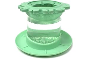 PAINT PUCK Paint Brush Cleaner Rinse Cup (All-in-One) Fine Art, Studio, Classroom | Brushes Holder & Silicone Cleaning System for Acrylic, Watercolor, and Water-Based Mediums (Green)