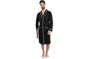 NY Threads Luxurious Men's Knit Robe Cotton Blend Dressing Gown