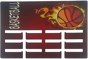 VEJO Medallero Colgador de medallas. Soporte Organizador cuelga medallas Deportivas Regalos para Deportistas, Decoración Pared (Baloncesto)