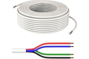 ‎IT-TRONICS LED RGB RGBW CCT Extension Cable, Control Cable, LiYY Cable, 2, 4, 5, 6 x 0.34 mm², 1-200 Metres