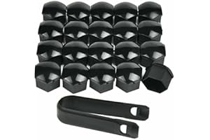 Kalmaegee 20PCS 22MM Wheel Lug Nut Covers Compatible with Range Rover Buick Regal Bolt Cover Caps(Black)
