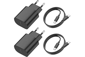 KINPEE 2-Pack 25W Cargador USB C Carga Rapida para Samsung Galaxy S24/S23/S22/S21/S20/S20+/S10/S9/S8/A71/A52/A51/A31, Enchufe USB C Rapido Carregador USB C Fast Charger para Cargador Samsung con 2M Cable