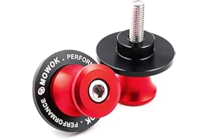 CCYYMOWOK MOWOK M6 Nottolini Cavalletto Moto Accessori per MT09 MT10 MT125 R1 R1M R6 R25 R9 R7 Fazer FZ1 FZ6 FZ8 TRACER 7 9 700 900 GT XSR900 Tenere700 T7 TRK 502 702 X RS660 RSV4 Monster 695 696 821 (Rosso)