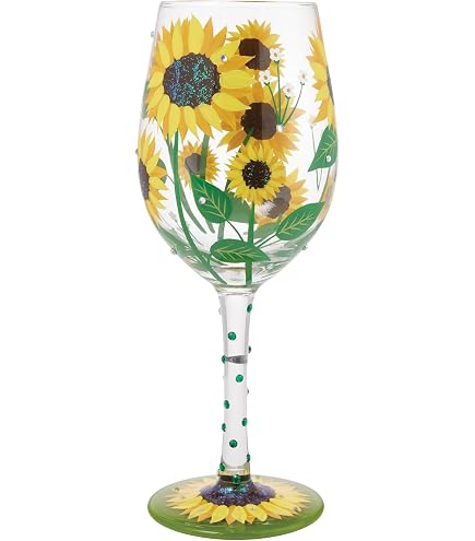 Verre à Vin « Butterfly Wishes » De Lolita – Verre Soufflé Peint à La Main Avec Recette Cocktail