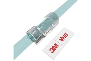 Clips Câbles Adhésifs Rangement de Câbles, XIAOXI Gestion de Câble Support Organiseur de Fils Electriques pour Cordon dans la Voiture, la Maison ou le Bureau - Lot de 40 (Transparent)