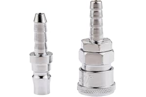 MGOODOO Air Line Hose Fittings Quick Release Coupler Bayonet Connectors for 8mm Inner Diameter-Pack of 2