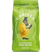 Joerges Gorilla Super Bar Crema Kaffeebohnen 1 kg Vollmundiger ...