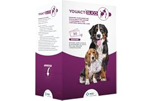 Youact Glico 30 Bustine - Mangime Complementare Ipocalorico, Contribuisce al Mantenimento del Peso Corporeo Ideale, Contribuendo A Ridurre I Rischi Associati al Sovrappeso E All'Obesità del Cane.