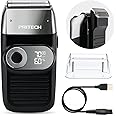 PRITECH Electric Foil and Bald Shavers 2 in 1 Double Shaver for Men Blade and Popup Beard Trimmer with Rechargeable 2 Head 3 Adjustable Speeds Men's Beard Shaver by Pritech