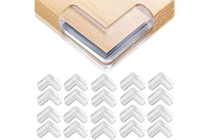 VOBULAFY Sicherheits-Eckenschutz, 20 Stücke Babymöbel, Tischschutz, Sicherheitsecke, transparent, weiche Tisch-Eckenschutz für Kinder Möbel gegen scharfe Ecken, Neuer Kleber