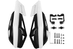 KIMISS paramano moto, manubrio moto paramani 7/8in 22mm ABS protezione anticaduta universale per moto bici elettrica scooter(Nero)