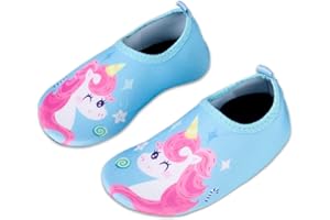 WATELVES Kids Beach Swim Shoes Water Sport Shoes Barefoot Skin Boys Girls Baby Non-Slip Quick Dry Barefoot Aqua Socks Pool Surfing Garden