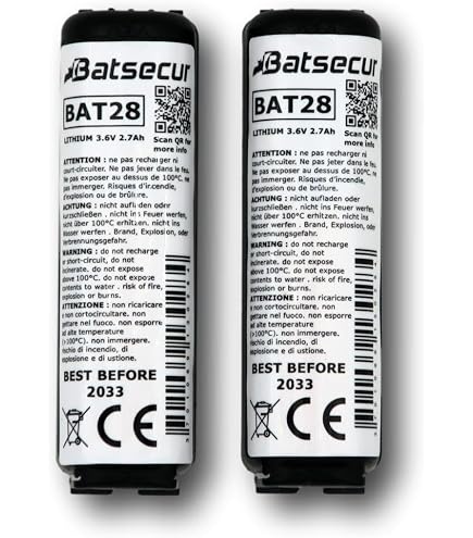 Batteria Per Allarme BATSÉCUR BAT04 – 3.6V 2.7Ah Li-SOCl2, Compatibile Con Daitem, Hager, Merlin Gerin, Ecc. - 2