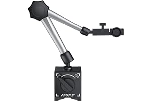 AUTOUTLET Support de Base Magnétique Flexible pour Jauge à Cadran Numérique Universel, 176lbs (80 kg） Max Pull, 3 Articulations Réglables