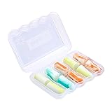 Kinbontop Soft Foam Ear Plugs, 35dB SNR, Noise Reduction, Hearing Protection - Mixed Colour (5-Pack)