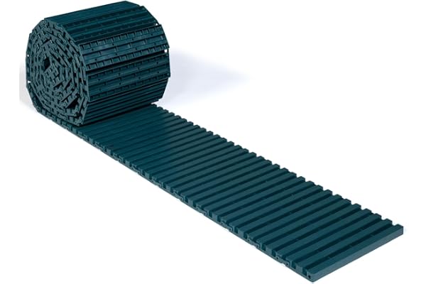 IDMarket - Chemin de Potager 5M déroulable en Plastique Vert pour Jardin