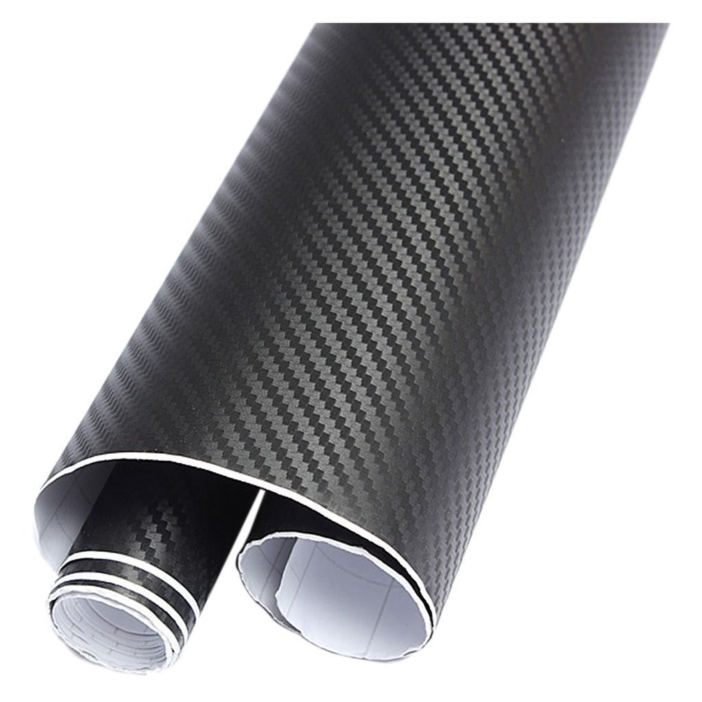 CVANU 12"x60" 3D Black Carbon Fiber Vinyl Car Wrap Sheet Roll Film Sticker Decal - Image 5