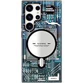 Youngkit Galaxy S24 Ultra Uyumlu Kılıf Magsafe ile Uyumlu YoungKit Technology Serisi Kapak Mavi