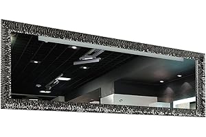 GaviaStore – Julie Grigio Piombo 140x50 cm - Specchio da parete moderno (18 formati e colori) lungo figura intera alto grande decor soggiorno modern sala paret camera bagno ingresso