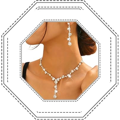 Set Gioielli Donna In Argento 925 Con Zirconi - Collana, Orecchini E Anello Con Strass, Regalo Perfetto - Foto 8