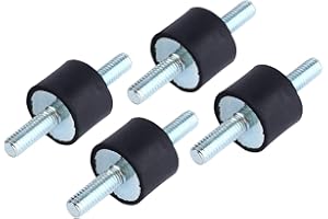 FAFEICY Gummilager Luftkompressor Pumpenlager Anti-Vibrations Gummilager Stoßdämpfer M6 20 * 15 für Luftkompressoren Dieselmotoren