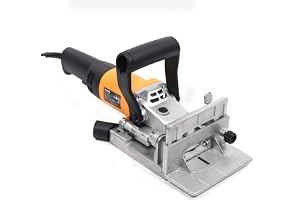 RibasuBB Platt fräs, lamellfräs, spårfräs, pluggfräs, 760 W, elektrisk platt pluggfräs, 220 V lamellfräs, justerbar 0–90° träfräs, fogfräs
