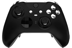 eXtremeRate Botones para Xbox Elite Series 2 - LB RB LT RT Bumpers Triggers, Botón de ABXY Start Back Sync Profile Switch Teclas para Xbox One Elite V2 Modelo 1797 (Plata Cromo)