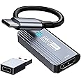 Papeaso Video Capture Card, HDMI to USB C 3.0 Capture Card, 1080P 60FPS Video Capture Device, for Streaming, Teaching,Gaming, Video conferencing or Live Broadcasting