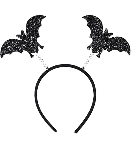 Produktbild von 2 Stück Halloween Deko Kostüm Damen Kinder Haarreif Fledermaus 30