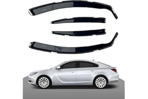 Haibak Juego de deflectores de viento compatibles con Vauxhall Insignia MK2 Saloon 2009-2017 4 puertas, 4 piezas, tintados en canal