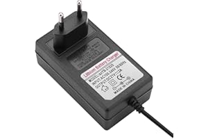 AKOZON Adaptador de Corriente, AC 100-240V DC 21V 2A Cargador Adaptador de Corriente Carga Segura Cargador de batería de Iones de Litio Enchufe de la UE LED de Iones de Litio para Faros de automóviles