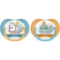 Philips Avent Ultra Air Day & Night Schnuller Set - 4 Stück, Für Babys 6-18 Monate, Mit Sterilisationsbox