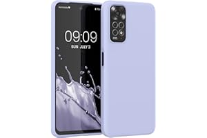kwmobile Carcasa Compatible con Xiaomi Redmi Note 11 / Note 11S Funda - Case TPU y Silicona antigolpes - Apto Carga inalámbrica - Lavanda Pastel