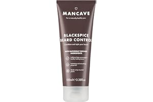 ManCave BlackSpice - Preparato modellante per barba, con ingredienti naturali, 100 ml