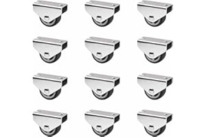 SOTECH Lot de 12 Roulettes pour caissons PASSAU (Ø 30 mm, pour montage sous-structure, gris foncé) Roulette de meuble de transport Idéale pour les caissons de lit et les tiroirs au sol