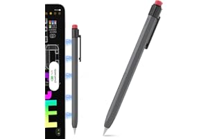 TRONWIN iPencil Case for Apple Pencil 2nd Generation Sleeve Silicone Protective Cover Perfect Grip Skin Classic Design with Sturdy Clip Compatible with Apple Pencil 2nd Generation