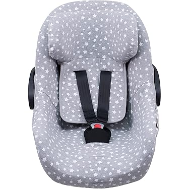 Capottina Universale JYOKO Per Ovetto - Compatibile Maxi Cosi Gruppo 0, Cotone Biologico, Nero - Foto 5