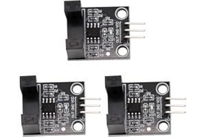 Heevhas LM393 Korrelations-Lichtschranke Gegenstrahltyp Infrarot Zählsensor Zählsensormodul Motordrehzahlsensormodul DC 5V (3 Stück)