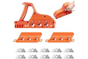DONGZQAN Kantenhobel für Gipskarton, Gipskartonplatten Schnellschneider, Gipskarton Handhobel Handwerkzeug, Fasenschneider Mit 45° Und 60° Balden Handwerkzeug Schneidwerkzeuge Gipskartonschneider (45°)