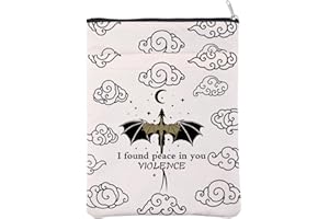 BAUNA Custodia per libro di merchandise di Fourth Wings Regalo di Dragon Rider Regalo di Xaden Riorson Regalo di drago fantasy Ho trovato la pace in te Copertina del libro di violenza (Violence BM)