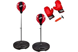 Denny Shop Children Kids Free Standing Boxing Punch Bag Ball Gloves Set Play Toy Xmas Gift by Crystals®
