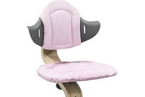 Poduszka Stokke Nomi, Grey Pink - dodaje miękkości i wygody krzesełku Nomi i krzesełku do karmienia - dla dzieci w wieku 6+ miesięcy - można prać w pralce