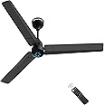 atomberg Renesa 1200mm BLDC Motor 5 Star Rated Sleek Ceiling Fans with Remote | Upto 65% Energy Saving Midnight Black