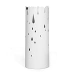 SONGMICS Porte-Parapluies Design Ajouré Blanc Avec Réceptacle à Eau Et Crochets - Support Rectangulaire Élégant LUC03WT