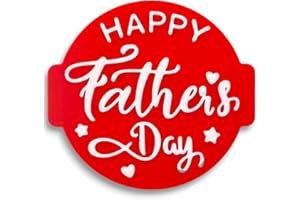 1066 Factory 'Fathers Day' Embosser Stamp for Icing Fondant Frosting Sugar Paste Cupcake Cake Cookie Baking Decoration (Pattern 2)