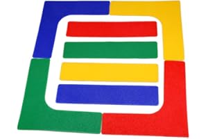 BESPORTBLE 13 Pcs Sport Pickleball Court Marqueur Mini Tennis Court Lignes PVC Autocollant Basketball Football Badminton Court Ligne Sol